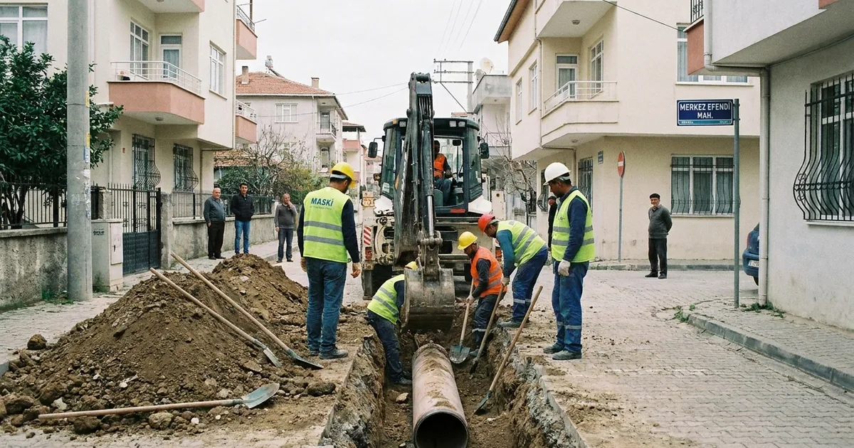 MASKİ ekipleri Yunusemre'deki su arızası için çalışıyor - Manisa Bakış