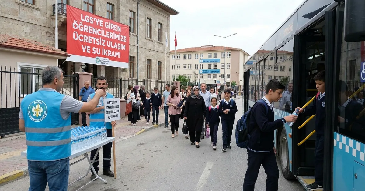 LGS’de Manisalı öğrencilere ücretsiz ulaşım ve su ikramı - Manisa Bakış