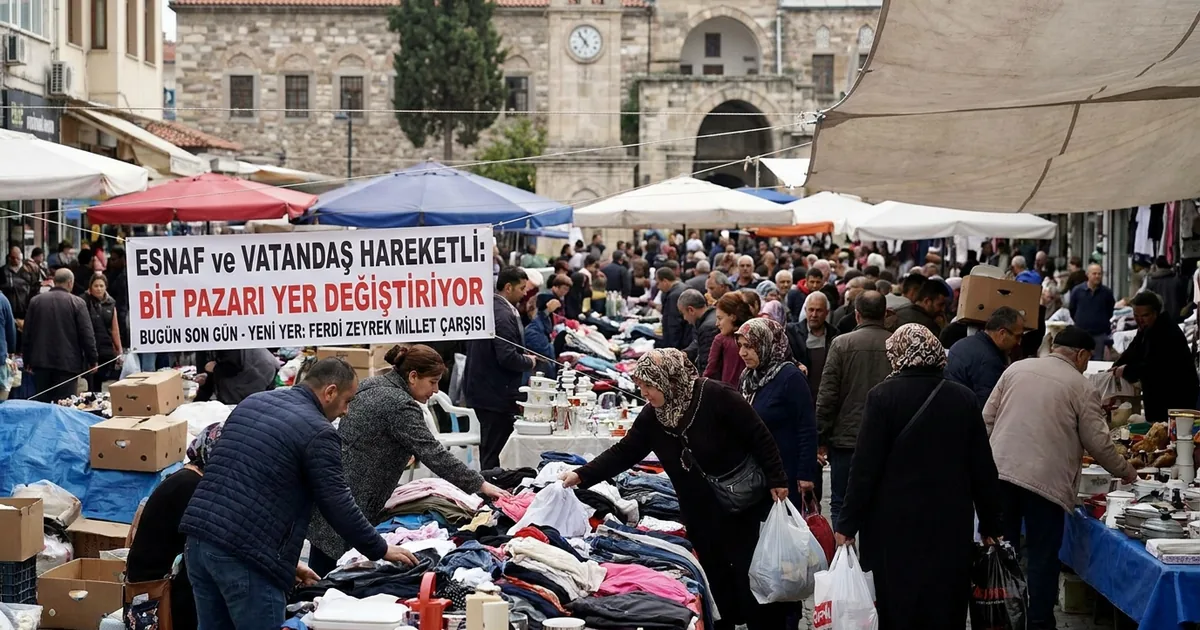 Esnaf ve vatandaş hareketli: Bit pazarı yer değiştiriyor